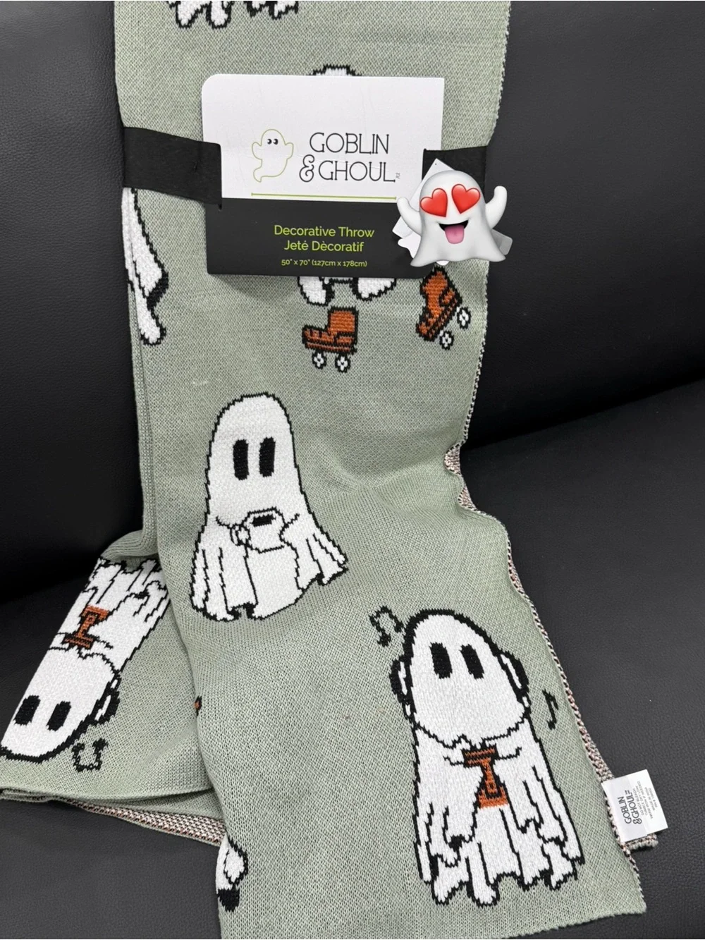 Men’s Light Green Ghost Pattern Socks